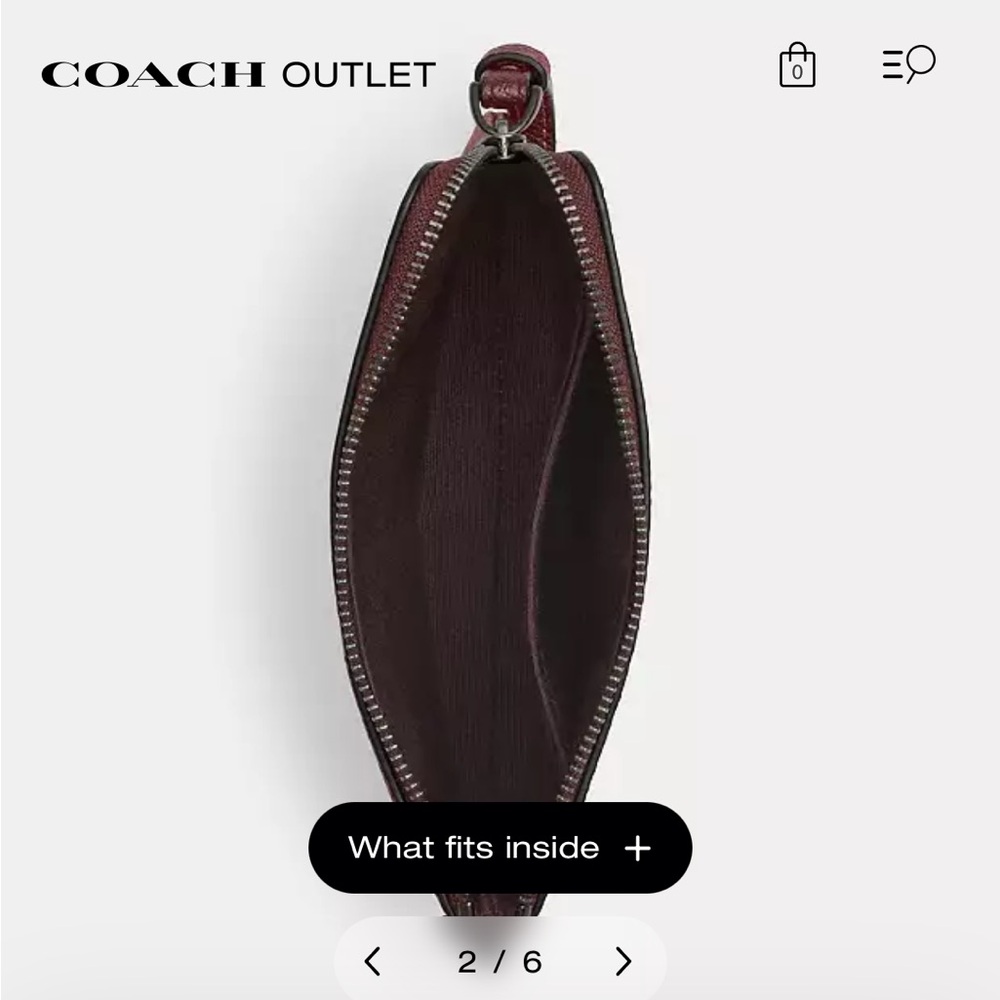 Coach NWT Boxed Burgundy Wristlet - Picture 4 of 5